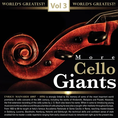 Enrico Mainardi/Guido Alberto Borciani/Carlo Zecchi More Cello Giants, Vol. 3