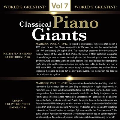 Maurizio Pollini Classical - Piano Giants, Vol.7