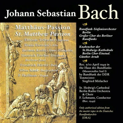 Fritz Lehmann BACH, J.S.: St. Matthew Passion (Lehmann) (1949)