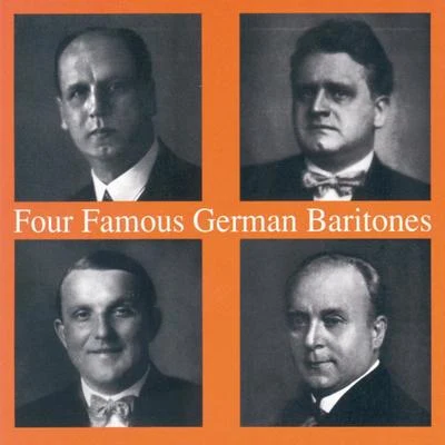 Theodor Scheidl Four Famous German Baritones