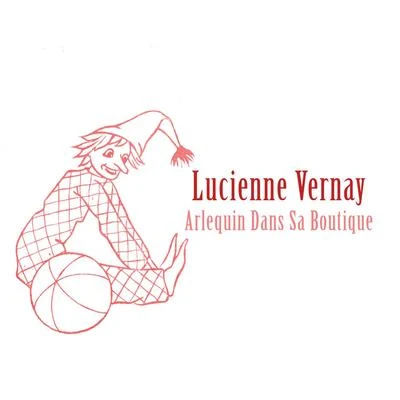 Lucienne Vernay Arlequin dans sa boutique