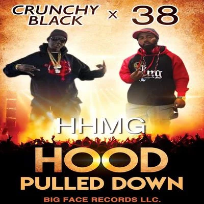 38/Crunchy Black Hood Pulled Down