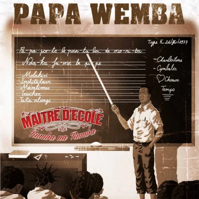 Papa Wemba Maître d'école