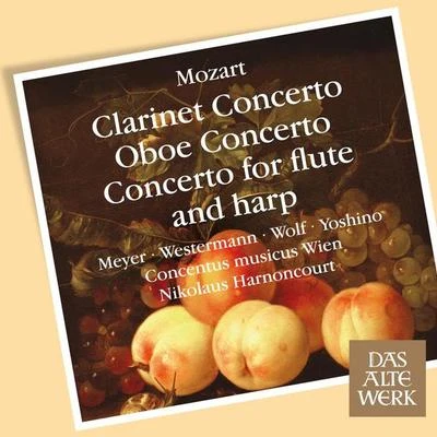 Concentus Musicus Wien/Nikolaus Harnoncourt Mozart : Clarinet Concerto, Oboe Concerto Concerto for Flute and Harp (DAW 50)