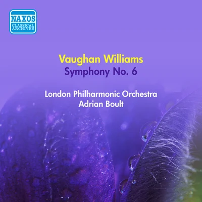 Adrian Boult VAUGHAN WILLIAMS, R.: Symphony No. 6 (Boult) (1953)