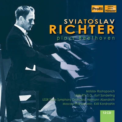 Sviatoslav Richter BEETHOVEN, L. van: Piano SonatasVariationsPiano Concertos Nos. 1, 3Cello Sonatas (Richter, Rostropovich, Abendroth, Kondrashin) (1947-1963)