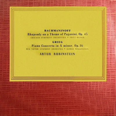 Artur Rubinstein Rachmaninov: Paganini RhapsodyGrieg: Piano Concerto