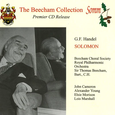 John Cameron HANDEL, G.F.: Solomon [Oratorio] (arr. T. Beecham) (Cameron, A. Young, Morison, Marshall, Beecham Choral Society, Royal Philharmonic, Beecham)