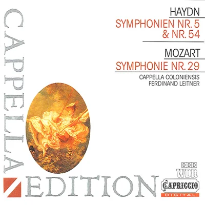 Ferdinand Leitner HAYDN, J.: Symphonies Nos. 5 and 54MOZART, W.A.: Symphony No. 29 (Cappella Colonieninsis, Leitner)